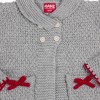 Kanz Strickjacke für Mädchen grau..