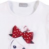 Boboli T-Shirt mit Strasssteinen in weiß