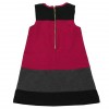 Rückenansicht - Vinrose Kleid / Tunika rot
