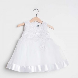 Taufkleid Festkleid Blumenmädchen Baby Kleid Spitze /Tüll