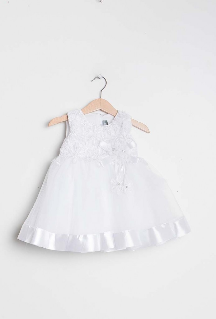 Nr.0le46s Taufkleid Festkleid Taufgewand Kleid Taufe Hochzeit Babykleid 